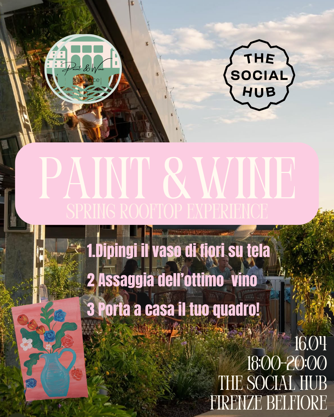 Paint & Wine SOCIAL HUB ROOFTOP